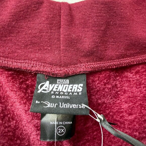 Universe Marvel Velour Joggers Plus Size 2X Avengers: Endgame I Am Iron Man NEW - Picture 11 of 14